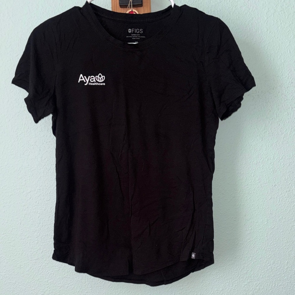 FIGS Black Aya Healthcare Logo